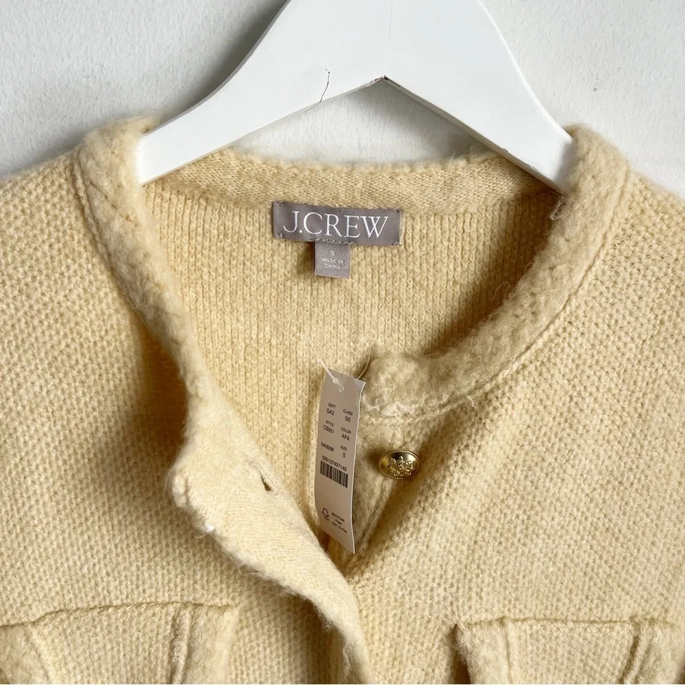 J Crew Textured Sweater Lady Jacket